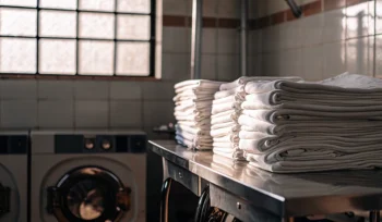 Clean, folded healthcare linens in Roslyn.