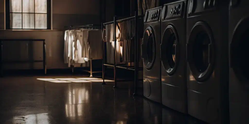 Clean, folded medical laundry in Levittown.