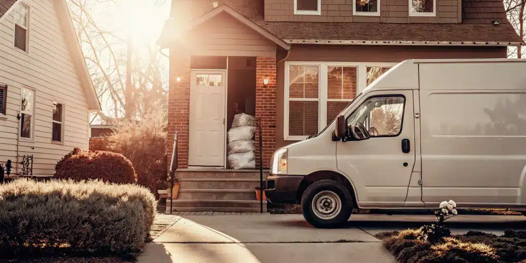 Best Oyster Bay laundry pickup and delivery van.