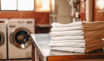 Clean medical laundry in Albertson.