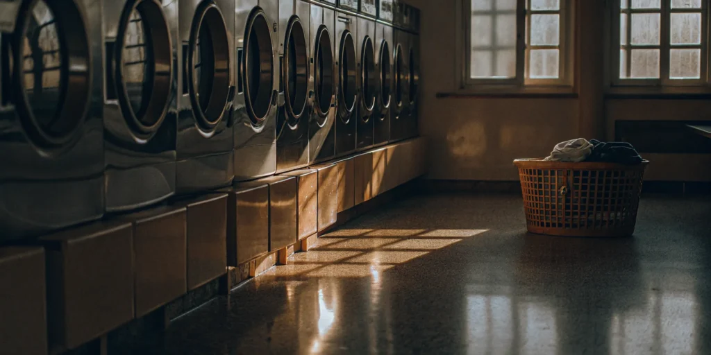 Washing machines at one of the best laundromats in Cold Spring Hills.