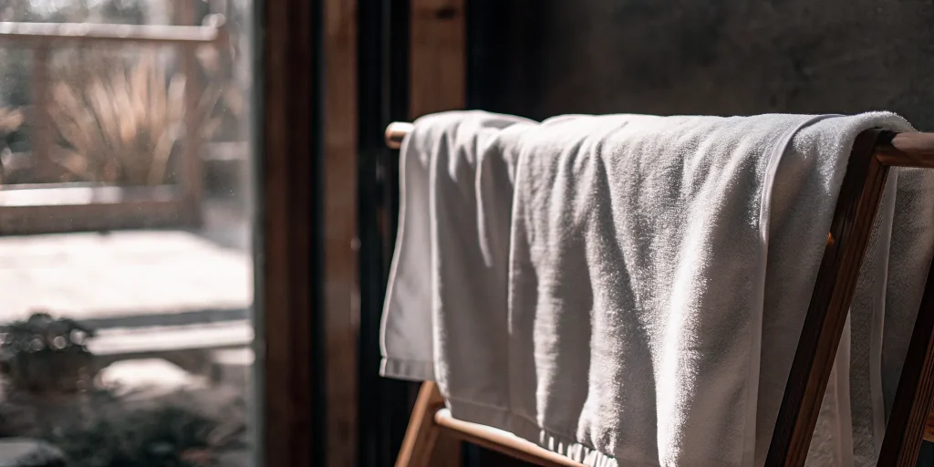Fresh white towels from a professional towel laundry service in Rockville Centre.