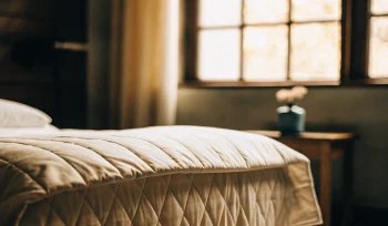 A fresh, clean comforter from a professional cleaning service in Roslyn Estates.